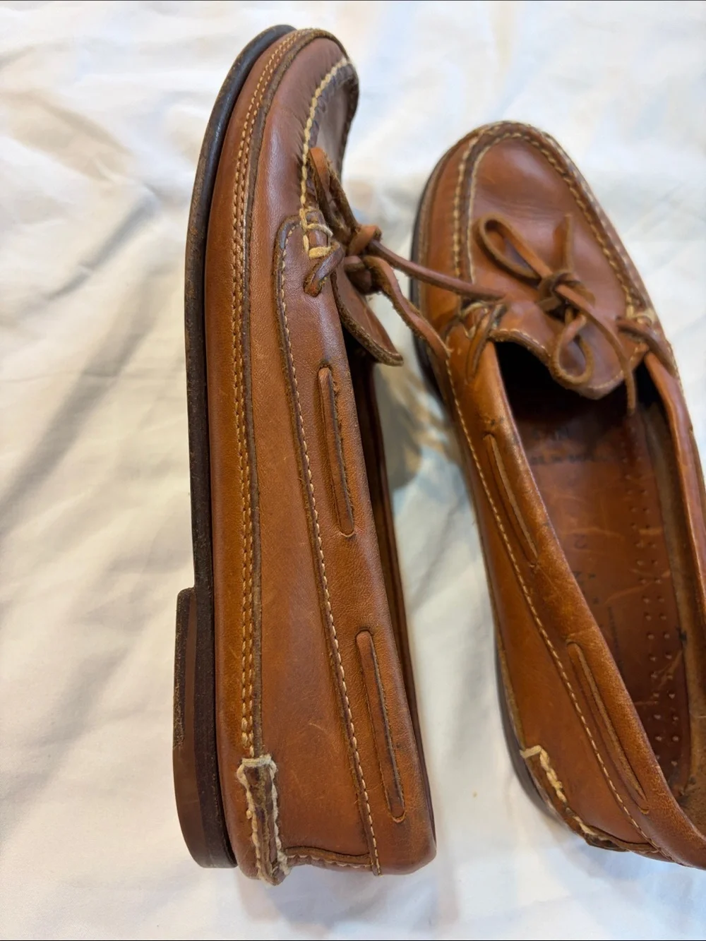 Cole Haan Tan Leather Moccasin Driving Loafers